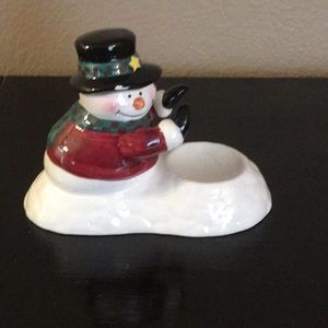 Snowman Votive Candle